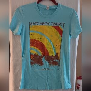 Next Level Apparel Light Blue Graphic Tee